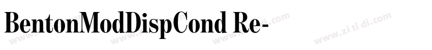 BentonModDispCond Re字体转换